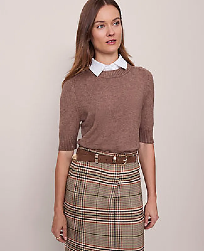 Ann Taylor Mix Media Sweater Tee sold by Ann Taylor