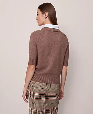 Ann Taylor Mix Media Sweater Tee sold by Ann Taylor product image thumbnail 2