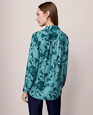 Ann Taylor Floral Camp Shirt sold by Ann Taylor product image thumbnail 2