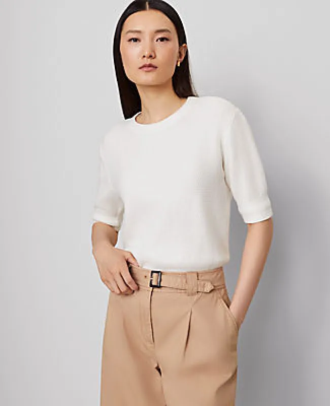 Ann Taylor Stitch Sweater Tee sold by Ann Taylor