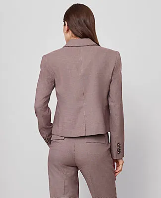Ann Taylor The Newbury Blazer in Houndstooth sold by Ann Taylor product image thumbnail 2