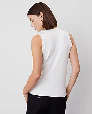 Ann Taylor Crew Neck Sweater Shell Top sold by Ann Taylor product image thumbnail 2