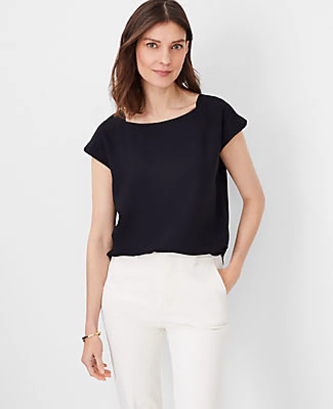 Ann Taylor Petite Boatneck Top sold by Ann Taylor