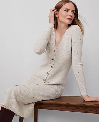 Ann Taylor Cashmere Ribbed Cardigan Dress sold by Ann Taylor product image thumbnail 3