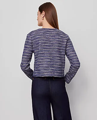 Ann Taylor Tweed Cropped Jacket sold by Ann Taylor product image thumbnail 2