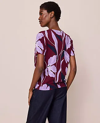 Ann Taylor Floral Sweater Tee sold by Ann Taylor product image thumbnail 2