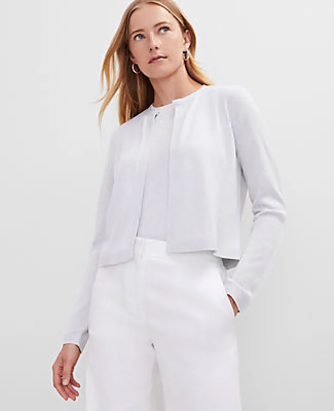 Ann Taylor Shimmer Open Cardigan sold by Ann Taylor