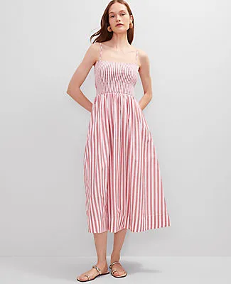 Ann Taylor Striped Maxi Flare Dress sold by Ann Taylor product image thumbnail 3