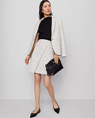 Ann Taylor Petite Tweed Button Wrap Skirt sold by Ann Taylor product image thumbnail 5