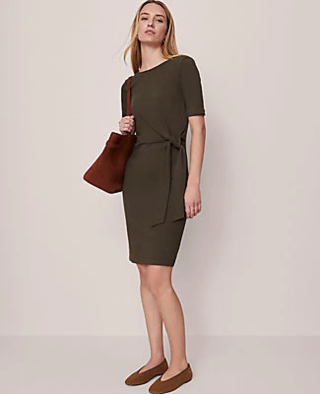 Ann Taylor Petite Weekend Collection Tie Waist Shift Dress made by Ann Taylor