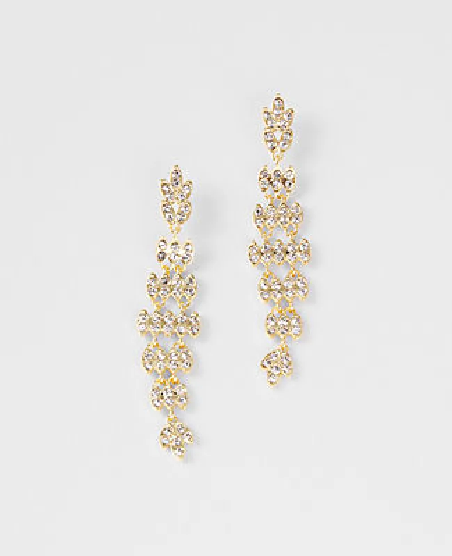 Ann Taylor Metal-Chain Drop Earrings sold by Ann Taylor