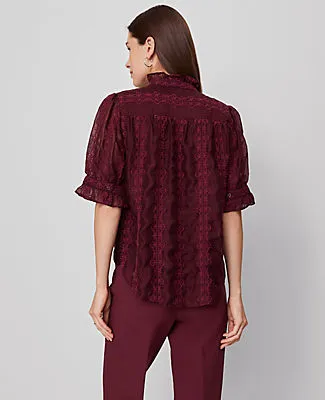 Ann Taylor Ruffle Collar Shirt sold by Ann Taylor product image thumbnail 2