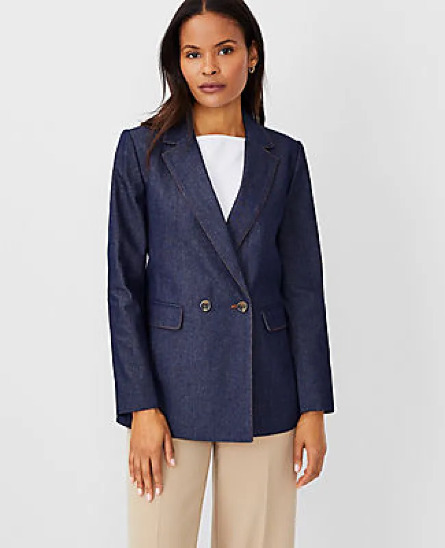 Ann Taylor The Long Double Breasted Blazer sold by Ann Taylor