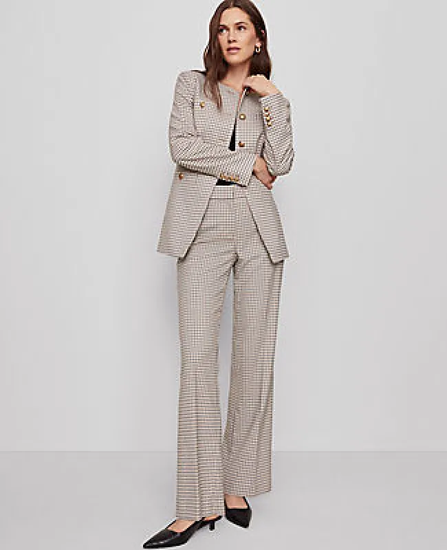 Ann Taylor The Jayne Trouser in Houndstooth sold by Ann Taylor