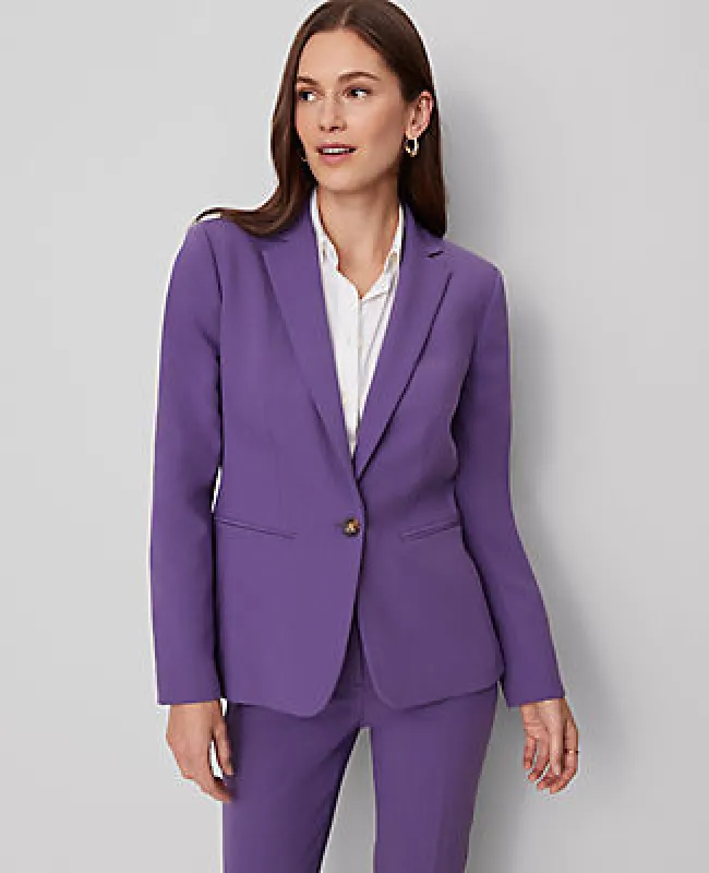 Ann Taylor The Hutton Blazer in Doubleweave sold by Ann Taylor