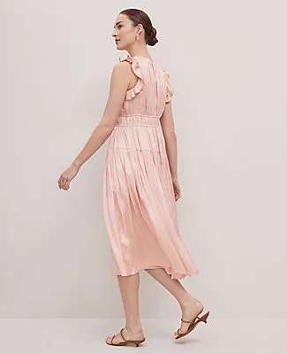 Ann Taylor Petite Petaled Ruffle Midi Dress sold by Ann Taylor product image thumbnail 2