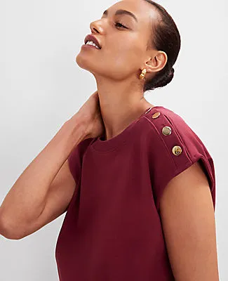 Ann Taylor Petite Shoulder Button Top sold by Ann Taylor product image thumbnail 3