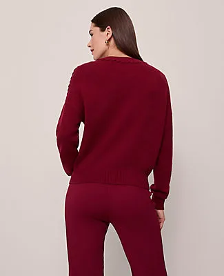 Ann Taylor Whipstitch Sweater sold by Ann Taylor product image thumbnail 3