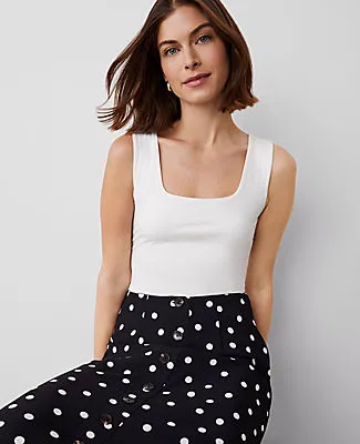 Ann Taylor Square Neck Tank Top sold by Ann Taylor product image thumbnail 4