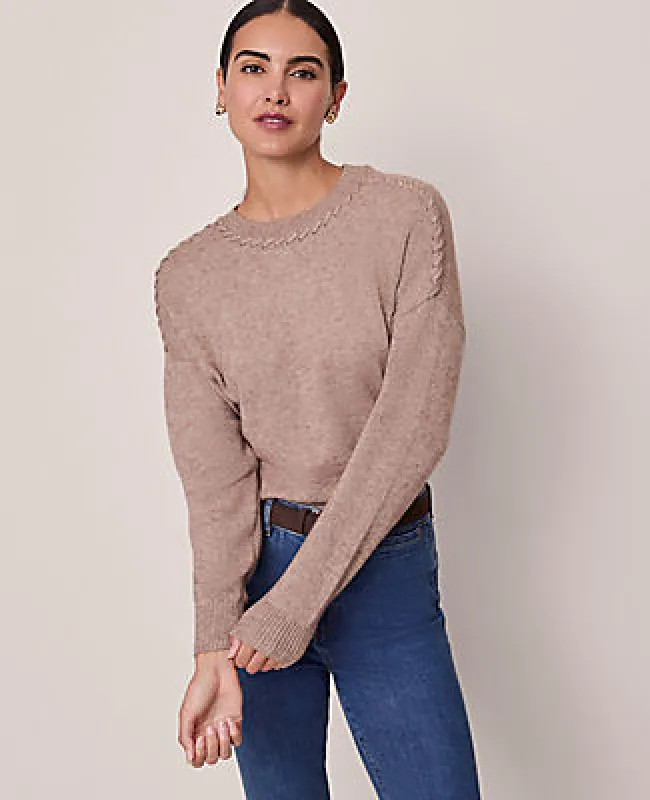 Ann Taylor Whipstitch Sweater sold by Ann Taylor