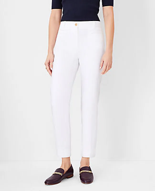 Ann Taylor The Petite Cotton Crop Pant sold by Ann Taylor
