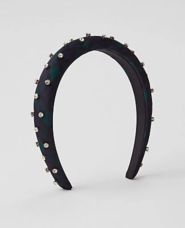 Ann Taylor Tartan Embellished Headband sold by Ann Taylor