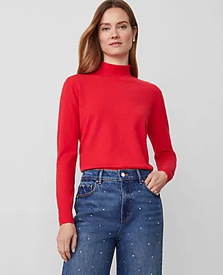 Ann Taylor Essential Mock Neck Sweater sold by Ann Taylor