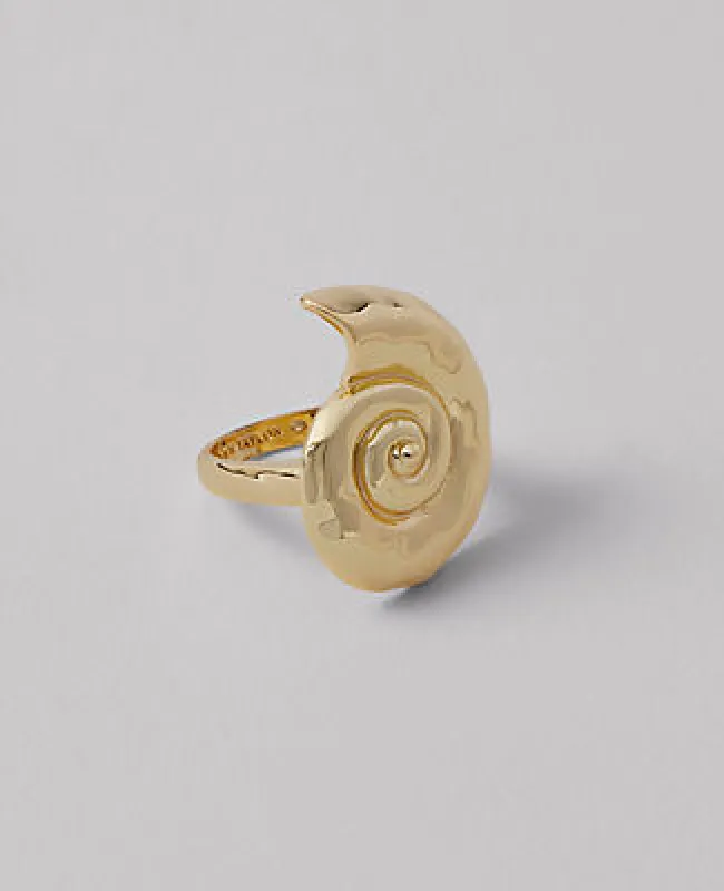 Ann Taylor Textured Metal Shell Ring sold by Ann Taylor