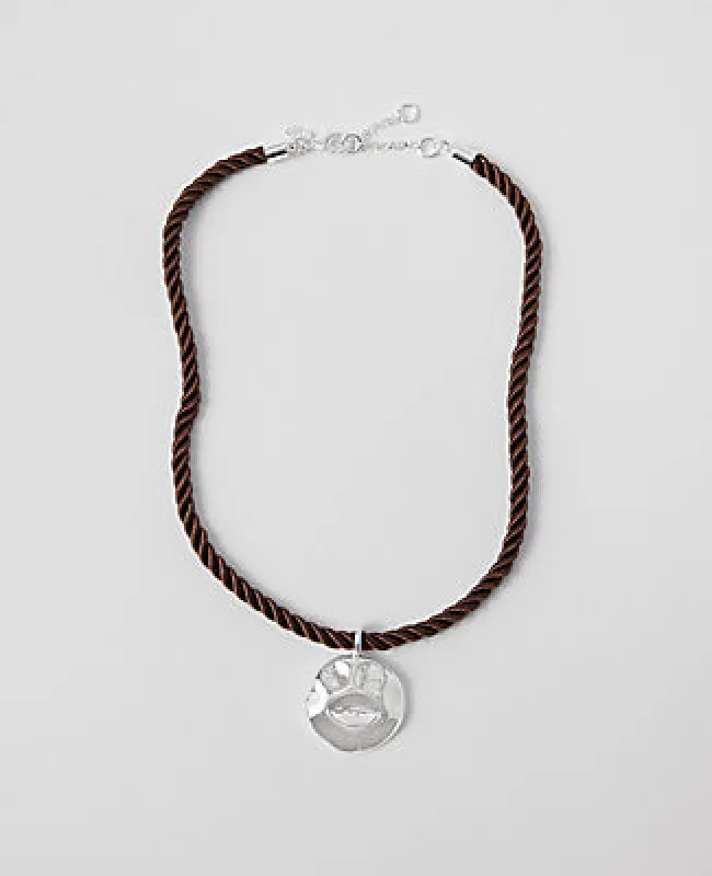 Ann Taylor Metal Rope Pendant Necklace sold by Ann Taylor