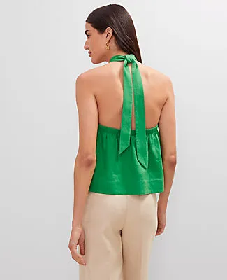 Ann Taylor Linen Blend Halter Top sold by Ann Taylor product image thumbnail 2