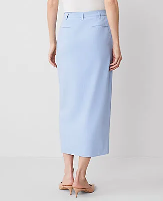 Ann Taylor The Petite Trouser Column Midi Skirt sold by Ann Taylor product image thumbnail 3