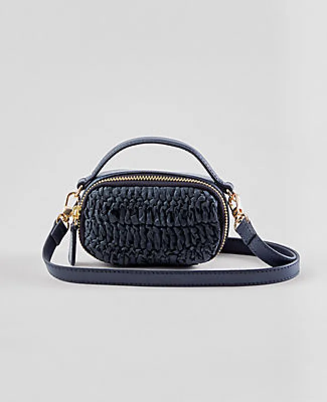 Ann Taylor Weekend Collection Raffia Mini Crossbody Bag sold by Ann Taylor