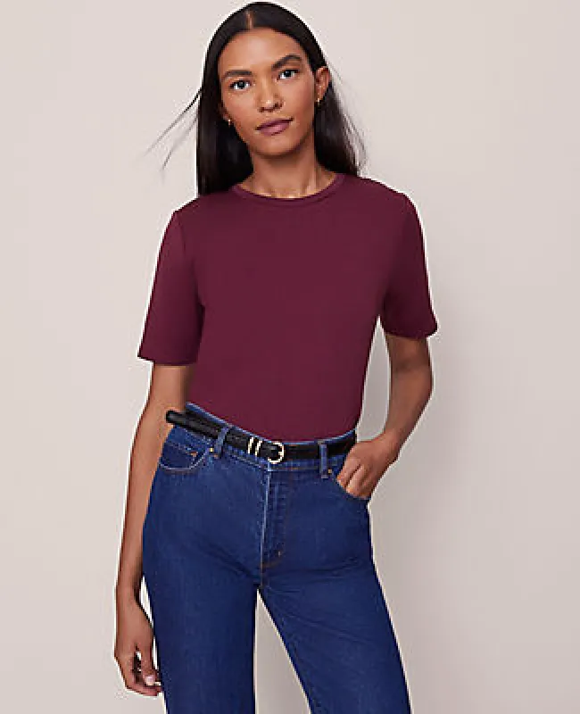 Ann Taylor Lace Back Ponte Top sold by Ann Taylor