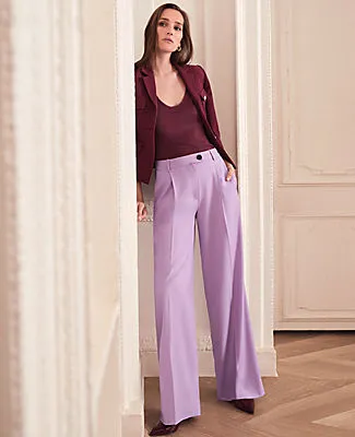 Ann Taylor The Petite Modern Wide-Leg Trouser sold by Ann Taylor