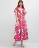Ann Taylor Floral Flutter Sleeve Midi Dress sold by Ann Taylor