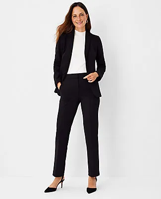 Ann Taylor The Pintucked Straight Leg Pant in Double Knit sold by Ann Taylor product image thumbnail 3