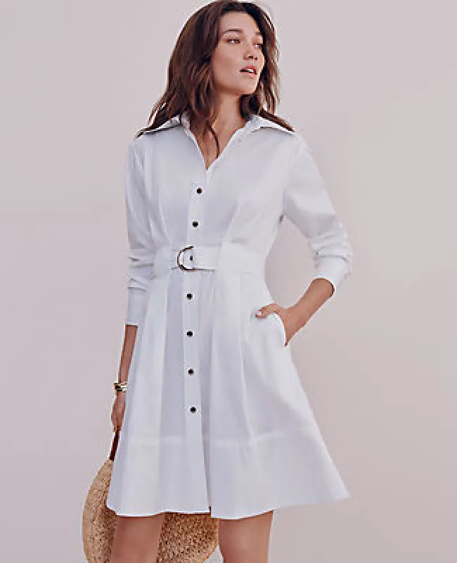 Ann Taylor Flare Pocket Shirtdress sold by Ann Taylor