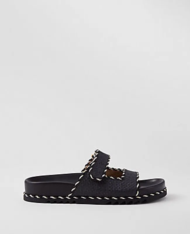 Ann Taylor Weekend Collection Straw Sport Sandals made by Ann Taylor