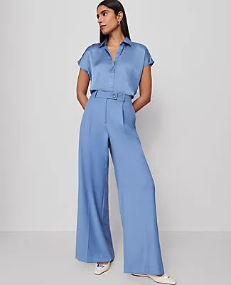Ann Taylor The Petite Modern Wide-Leg Trouser sold by Ann Taylor