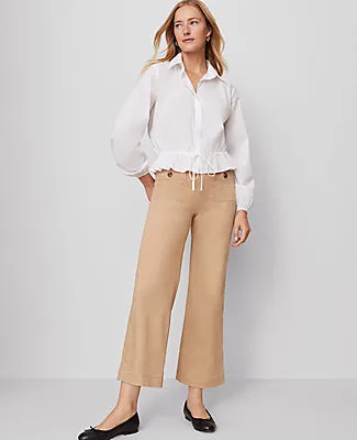 Ann Taylor Weekend Collection Tie Waist Popover Top sold by Ann Taylor product image thumbnail 3