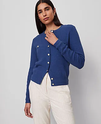 Ann Taylor Textured Cardigan sold by Ann Taylor