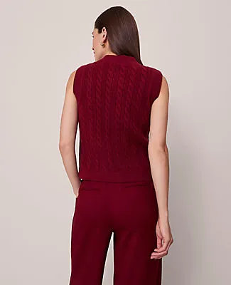 Ann Taylor Cable Sweater Vest sold by Ann Taylor product image thumbnail 2