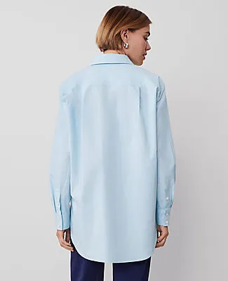 Ann Taylor Petite Weekend Collection Pocket Tunic Shirt sold by Ann Taylor product image thumbnail 2