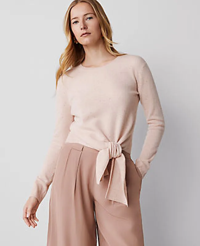 Ann Taylor Cashmere Tie-Waist Sweater sold by Ann Taylor