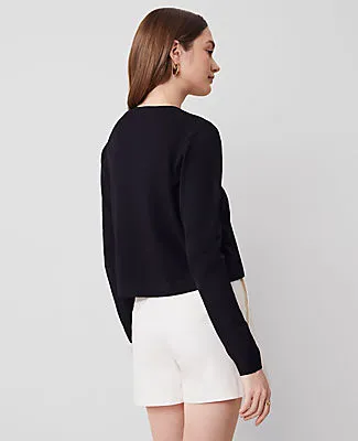 Ann Taylor Petite Cropped Open Cardigan sold by Ann Taylor product image thumbnail 2