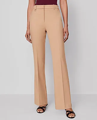 Ann Taylor The Petite Slim Flare Trouser in Bi-Stretch - Curvy Fit sold by Ann Taylor