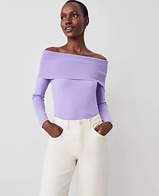 Ann Taylor Off-The-Shoulder Sweater sold by Ann Taylor
