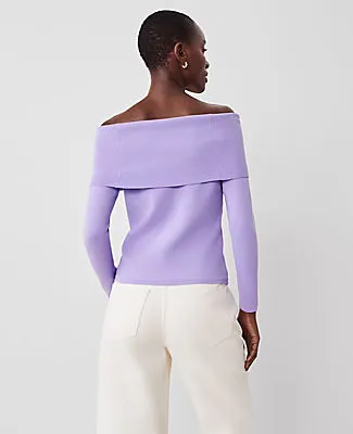 Ann Taylor Off-The-Shoulder Sweater sold by Ann Taylor product image thumbnail 2
