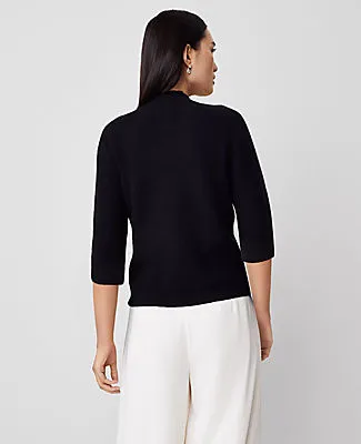 Ann Taylor Ribbed Mock Neck Sweater sold by Ann Taylor product image thumbnail 2