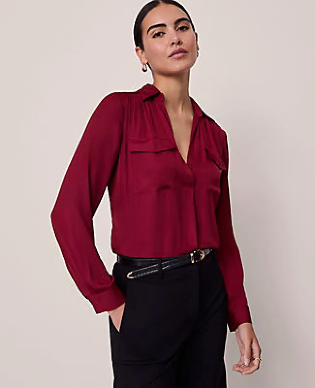 Ann Taylor Soft Drapey Camp Shirt sold by Ann Taylor